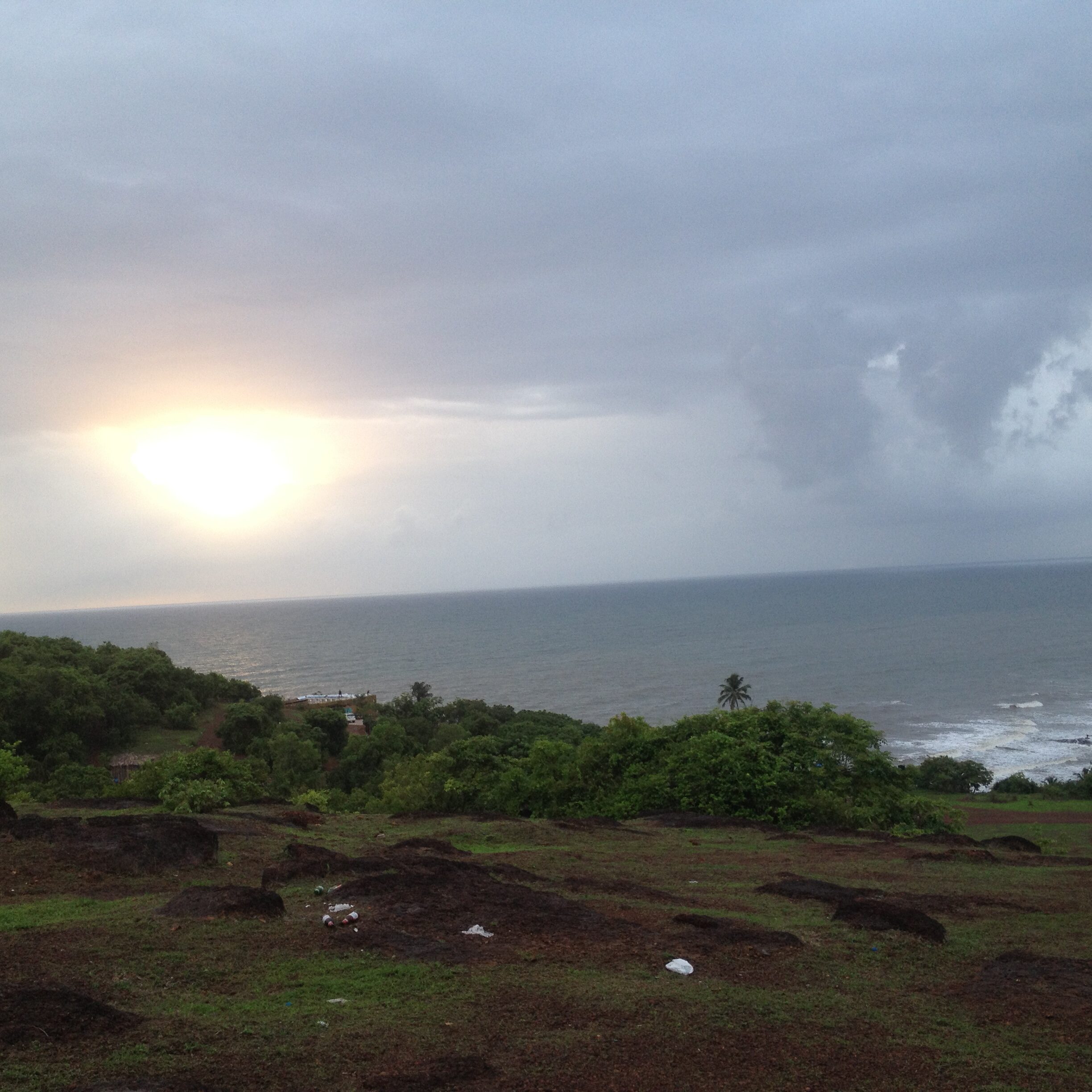 Sunset , beach near Laguna Anjuna